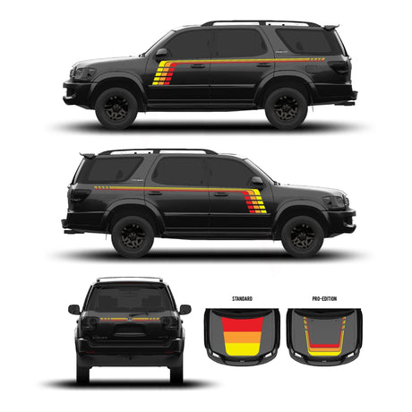 2001–07 Sequoia Checkered Stripe Kit - Xtrusion Overland