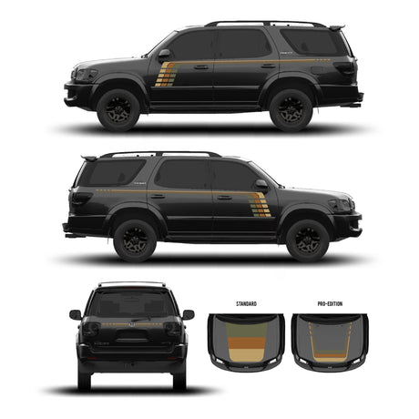 2001–07 Sequoia Checkered Stripe Kit - Xtrusion Overland