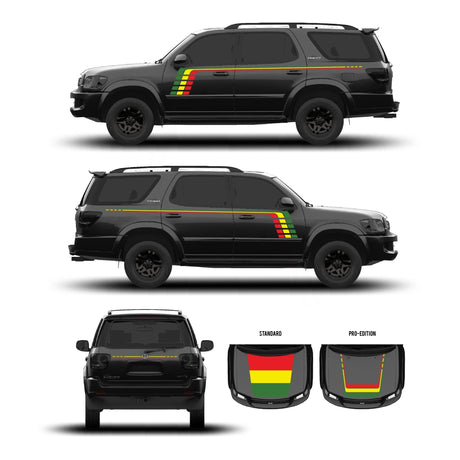 2001–07 Sequoia Checkered Stripe Kit - Xtrusion Overland