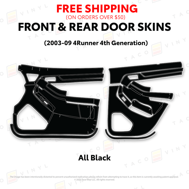 2003-2009 4Runner Door Skins - Xtrusion Overland