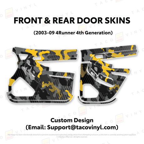 2003-2009 4Runner Door Skins - Xtrusion Overland