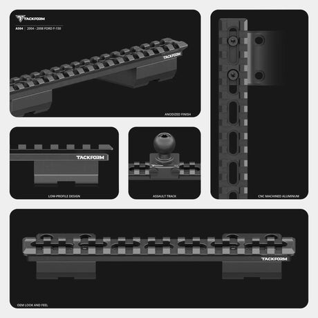 2004-2008 Ford F-150 Tackform Assault Track Picatinny Dash Bracket With 20LITE Phone Mount - Xtrusion Overland