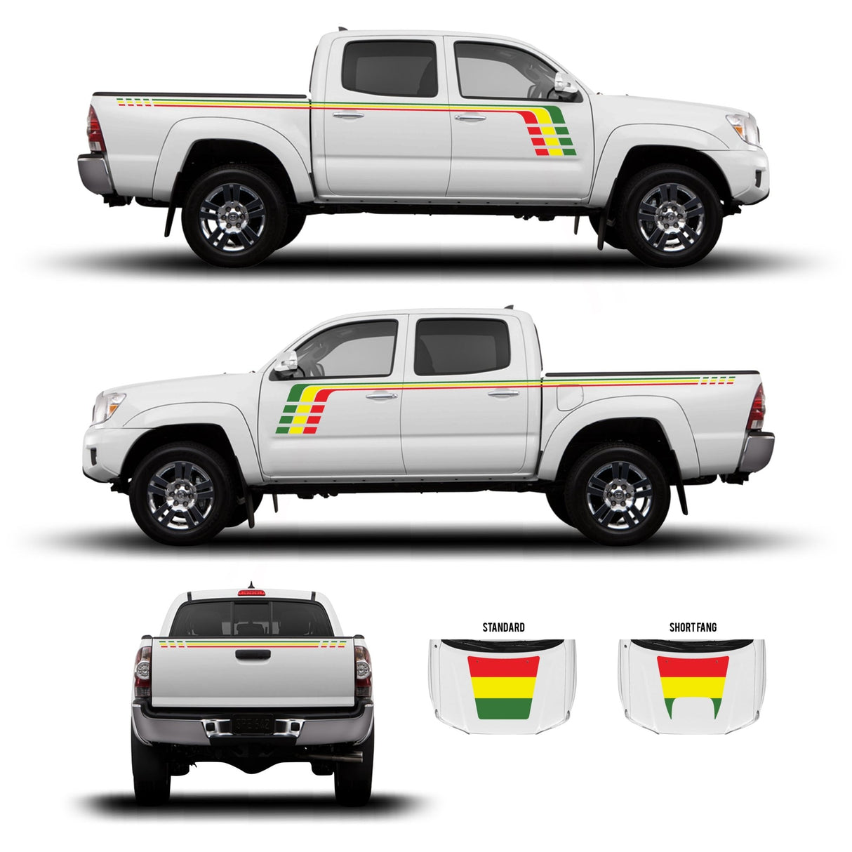 2005-15 Tacoma Checkered Stripe Kit - Xtrusion Overland