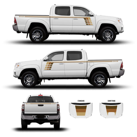 2005-15 Tacoma Checkered Stripe Kit - Xtrusion Overland