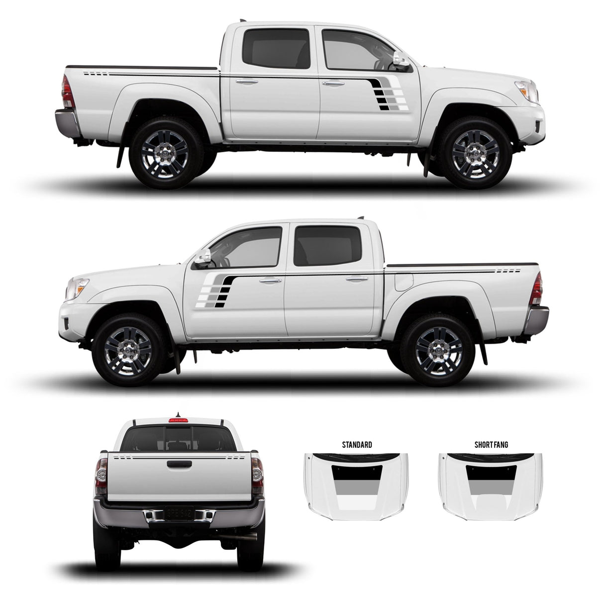 2005-15 Tacoma Checkered Stripe Kit - Xtrusion Overland