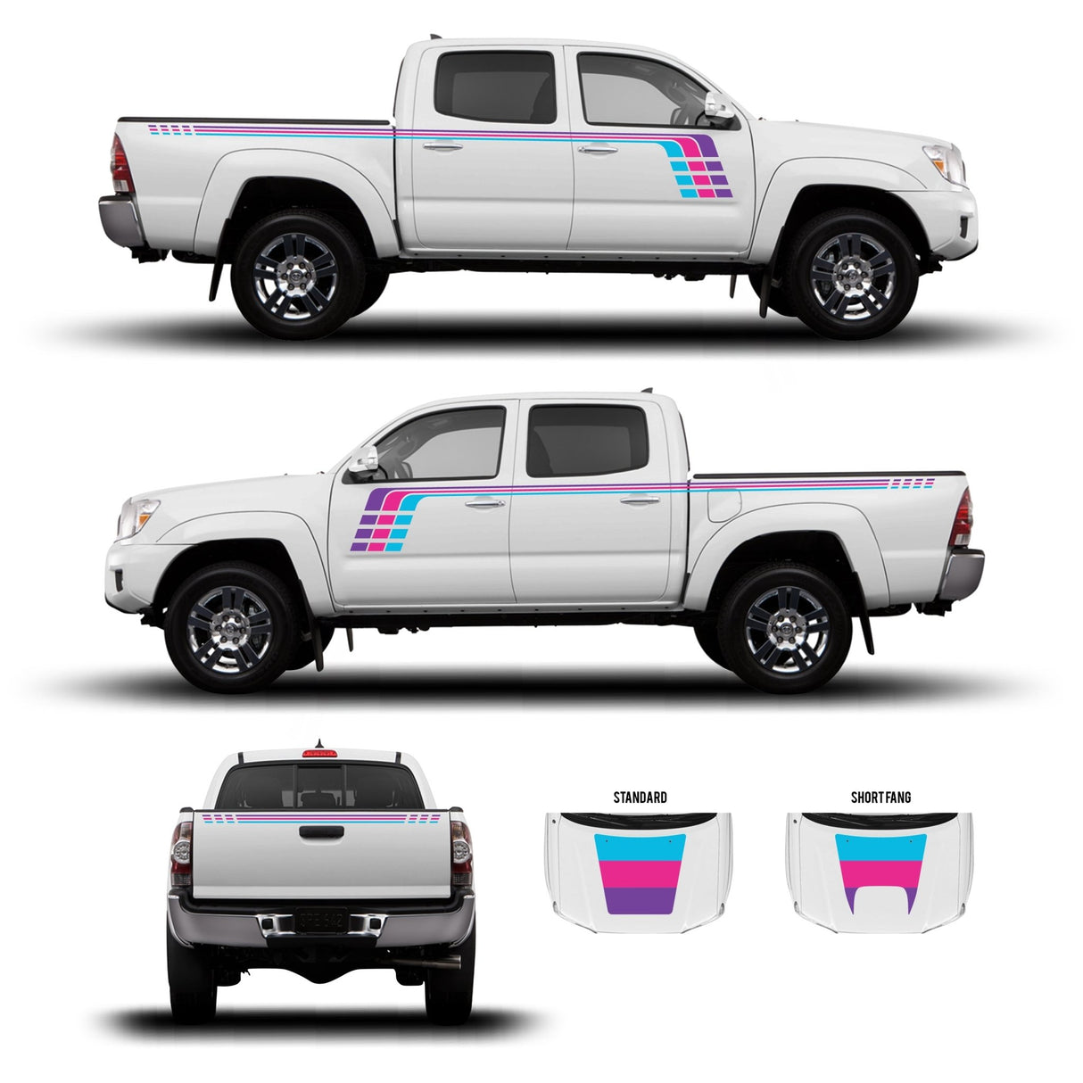 2005-15 Tacoma Checkered Stripe Kit - Xtrusion Overland