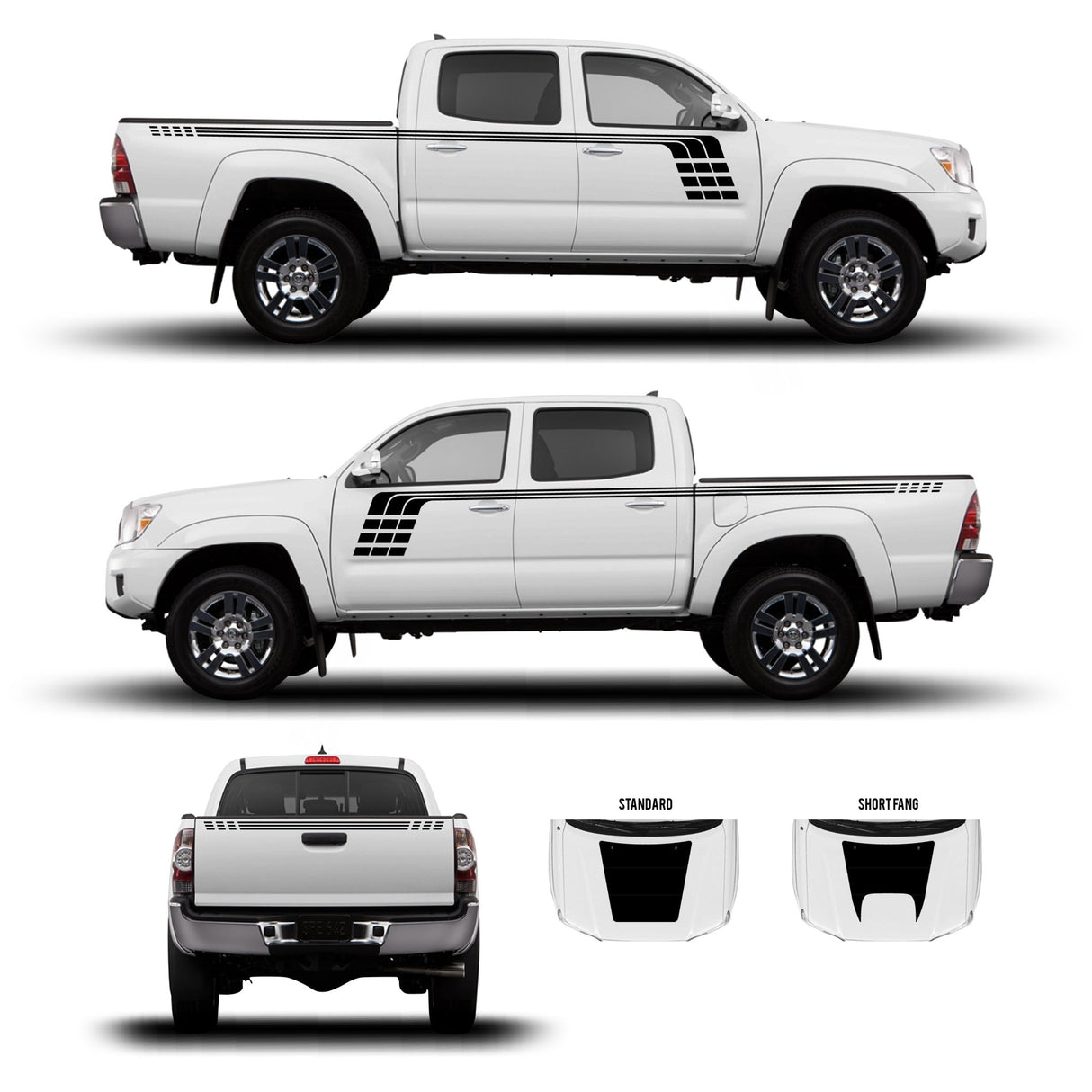 2005-15 Tacoma Checkered Stripe Kit - Xtrusion Overland