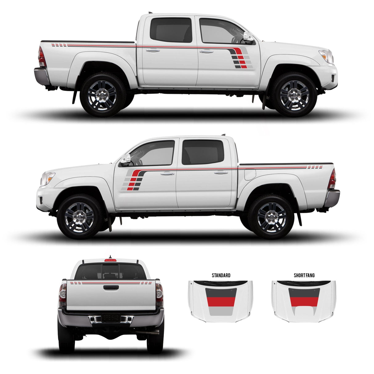 2005-15 Tacoma Checkered Stripe Kit - Xtrusion Overland