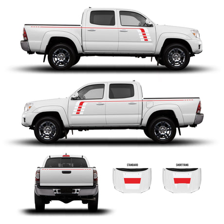 2005-15 Tacoma Checkered Stripe Kit - Xtrusion Overland