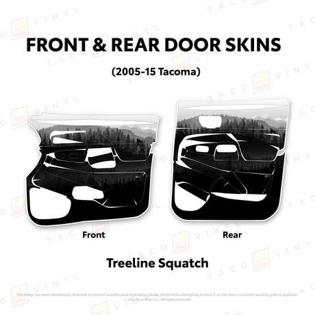 2005-15 Tacoma Door Skins - Xtrusion Overland