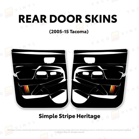 2005-15 Tacoma Door Skins - Xtrusion Overland