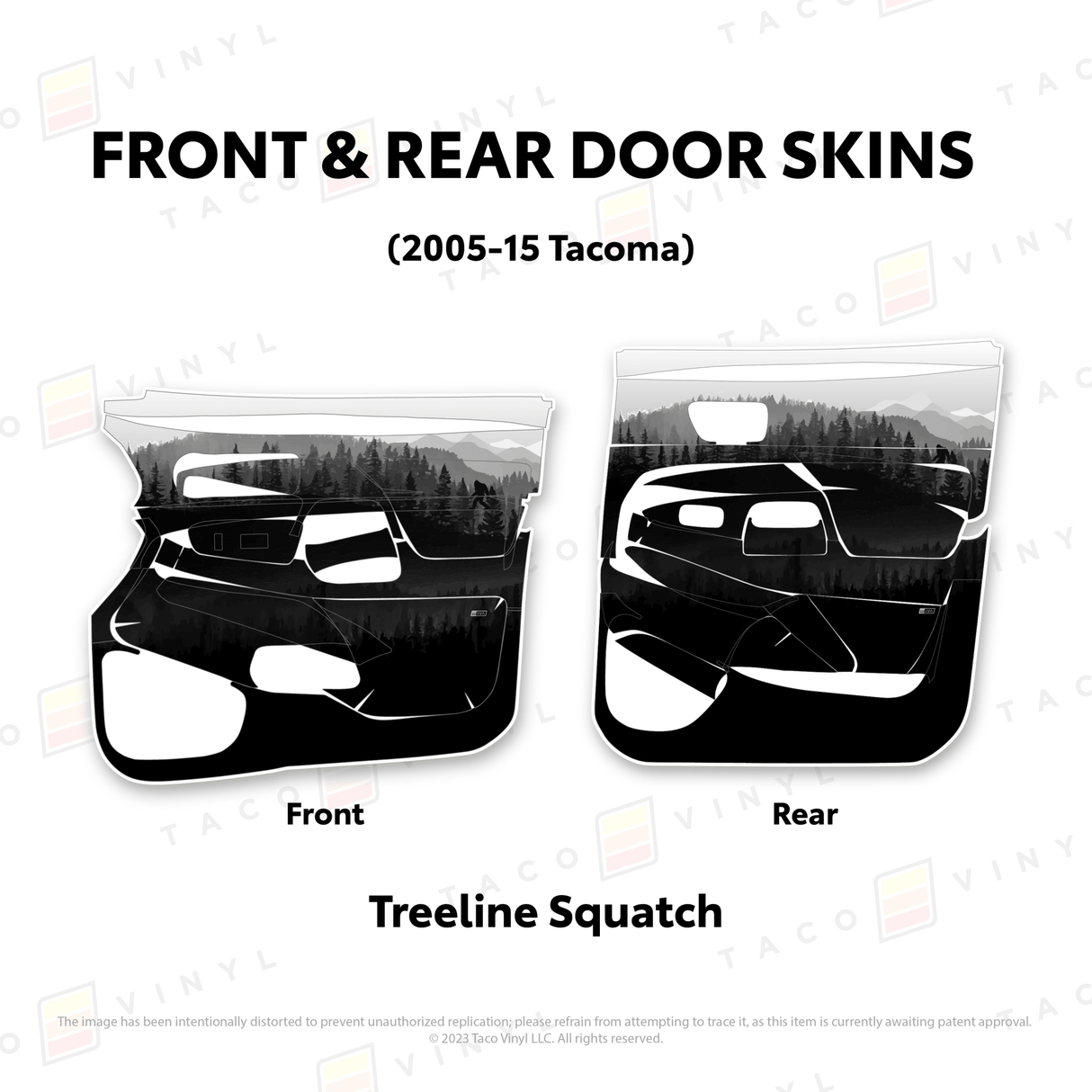 2005-15 Tacoma Door Skins - Xtrusion Overland