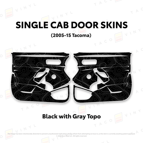 2005-15 Tacoma Single Cab Door Skins - Xtrusion Overland
