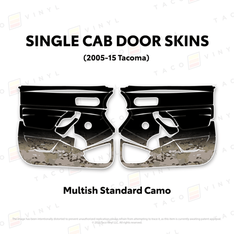 2005-15 Tacoma Single Cab Door Skins - Xtrusion Overland