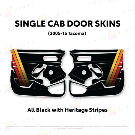2005-15 Tacoma Single Cab Door Skins - Xtrusion Overland