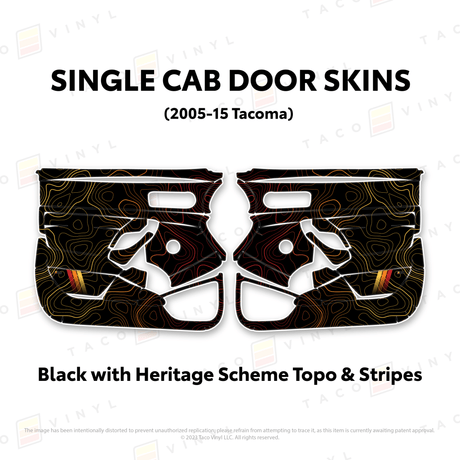 2005-15 Tacoma Single Cab Door Skins - Xtrusion Overland