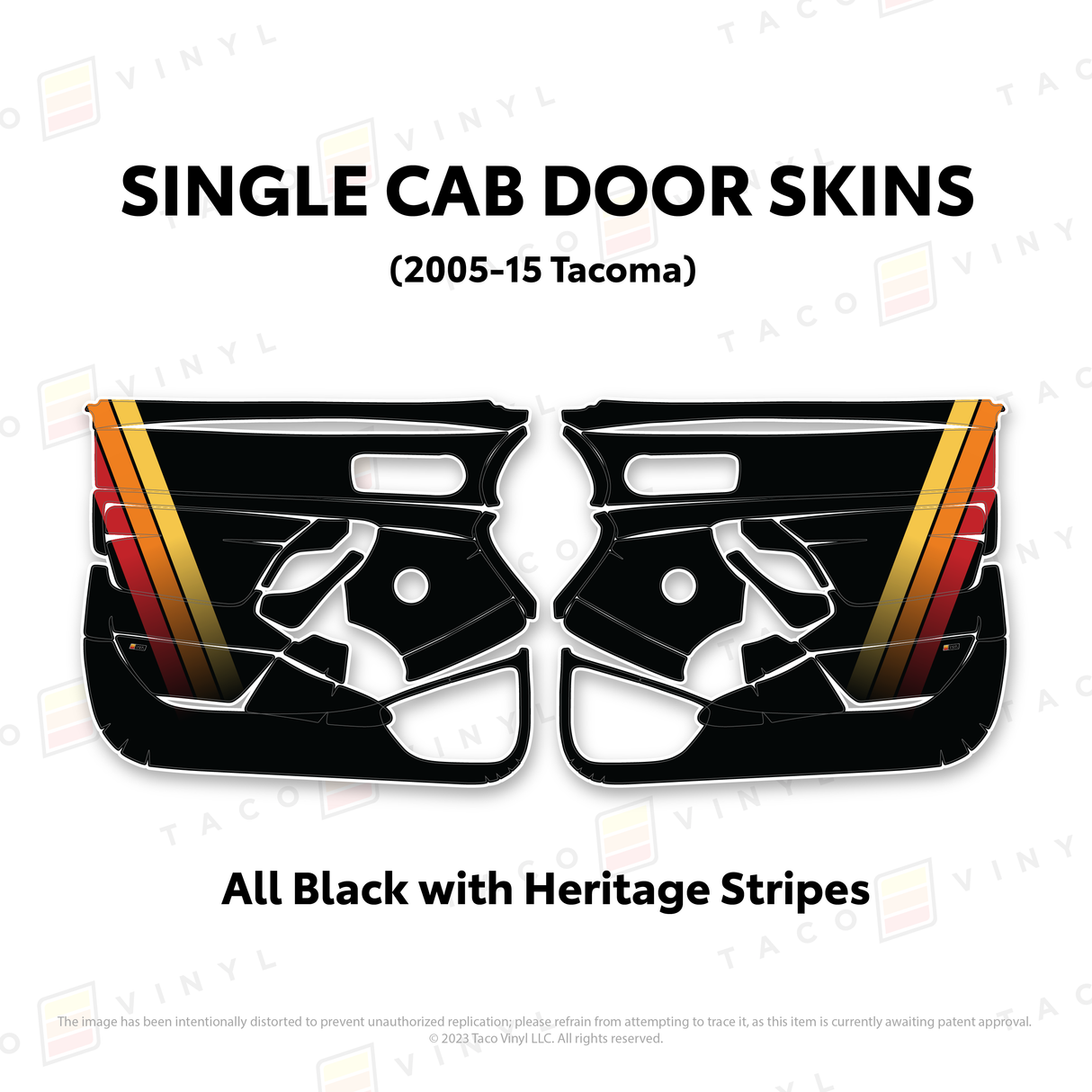 2005-15 Tacoma Single Cab Door Skins