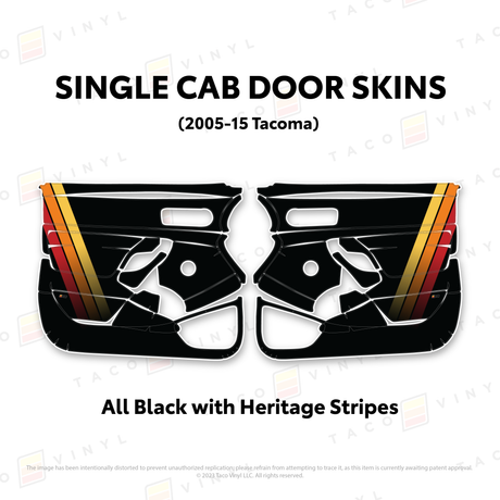 2005-15 Tacoma Single Cab Door Skins
