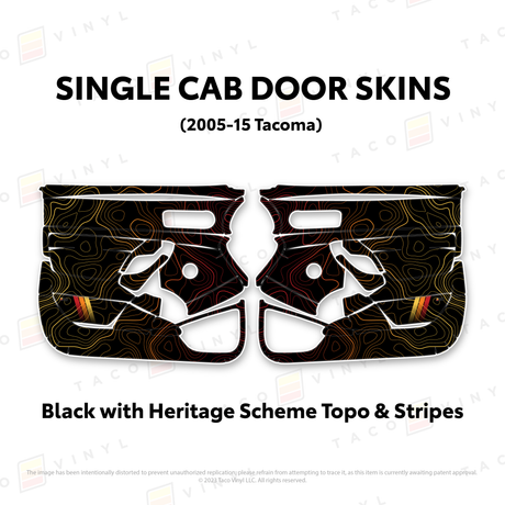 2005-15 Tacoma Single Cab Door Skins