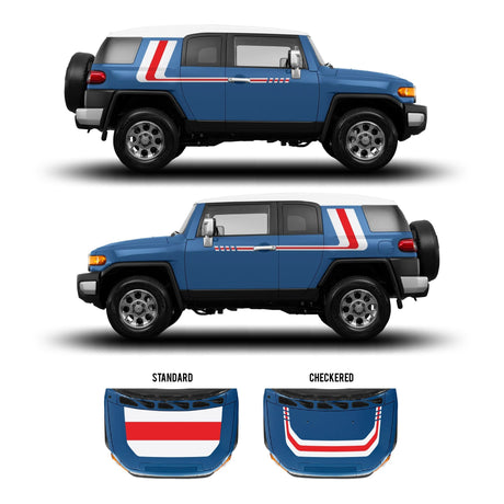 2007-14 FJ Cruiser Checkered Stripe Kit - Xtrusion Overland