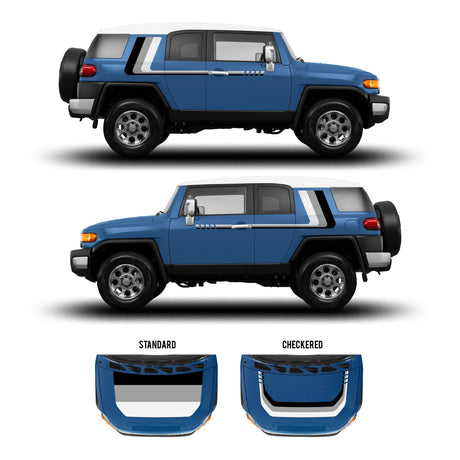 2007-14 FJ Cruiser Checkered Stripe Kit - Xtrusion Overland