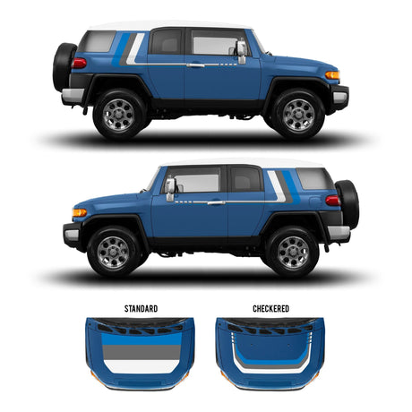2007-14 FJ Cruiser Checkered Stripe Kit - Xtrusion Overland