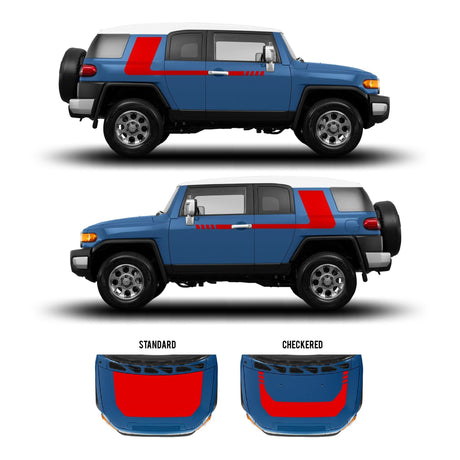 2007-14 FJ Cruiser Checkered Stripe Kit - Xtrusion Overland