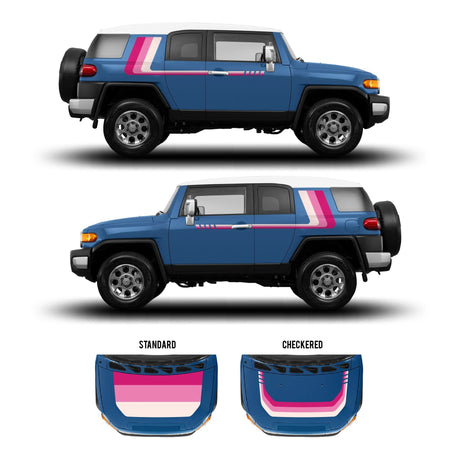 2007-14 FJ Cruiser Checkered Stripe Kit - Xtrusion Overland