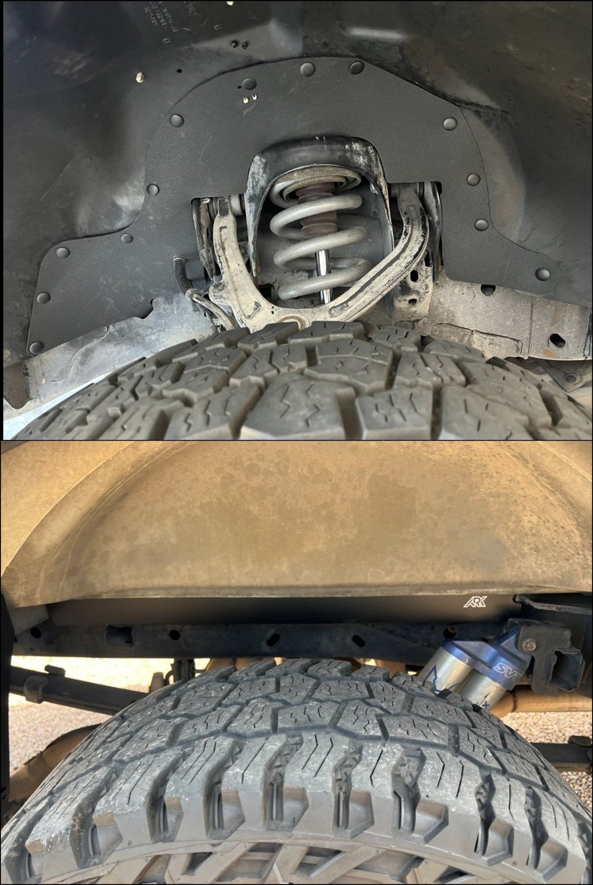 2010-2014 Ford Raptor TriXpoly Splash Guards Full Set & Rear Bed Gap Fillers - Xtrusion Overland