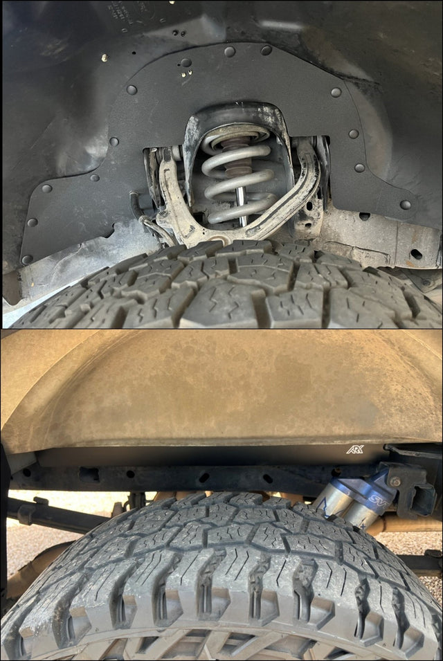 2010-2014 Ford Raptor TriXpoly Splash Guards Full Set & Rear Bed Gap Fillers - Xtrusion Overland