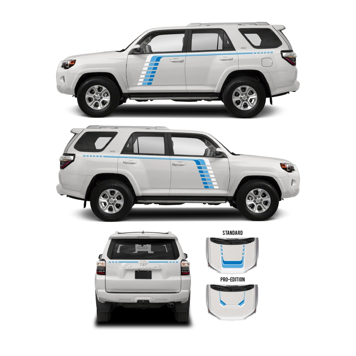 2010-2024 4Runner Checkered Stripe Kit - Xtrusion Overland