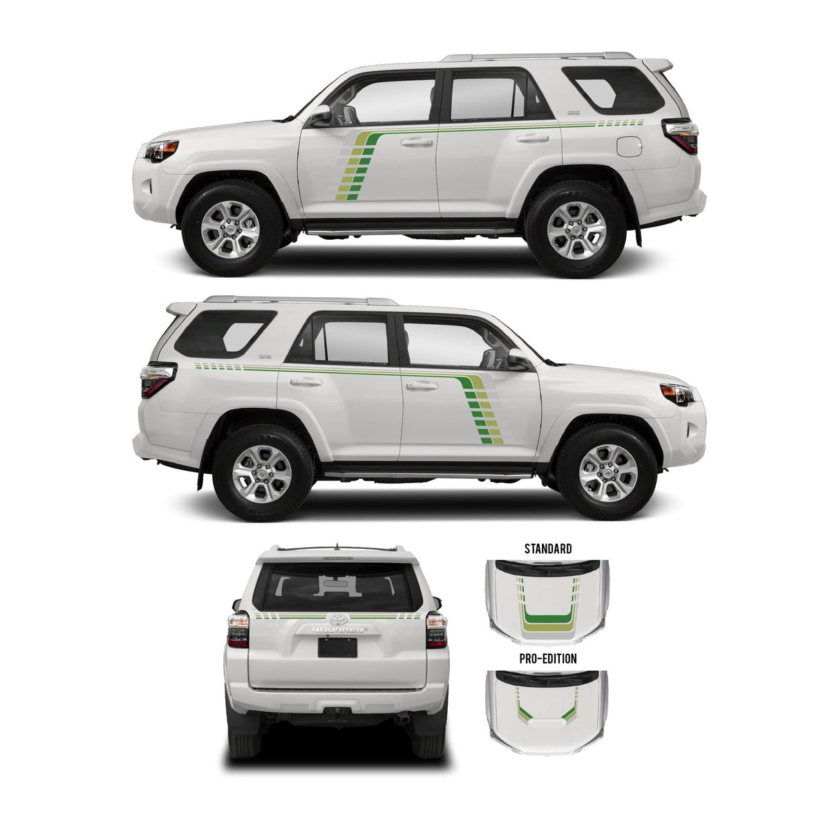 2010-2024 4Runner Checkered Stripe Kit - Xtrusion Overland