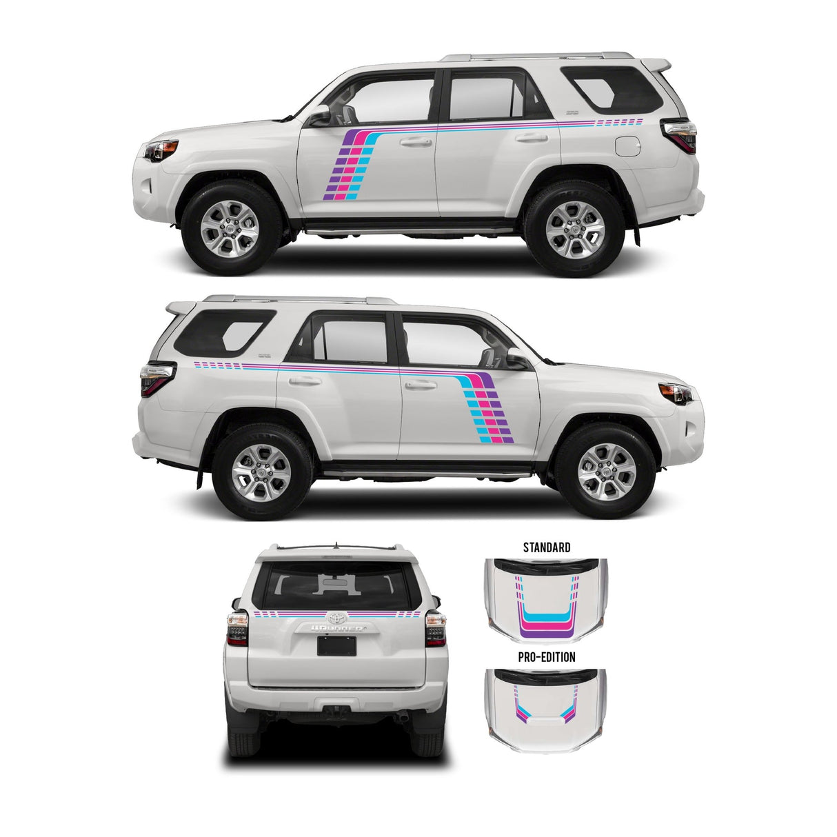 2010-2024 4Runner Checkered Stripe Kit - Xtrusion Overland