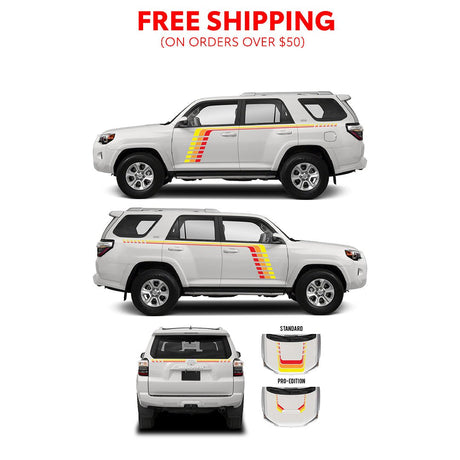 2010-2024 4Runner Checkered Stripe Kit - Xtrusion Overland