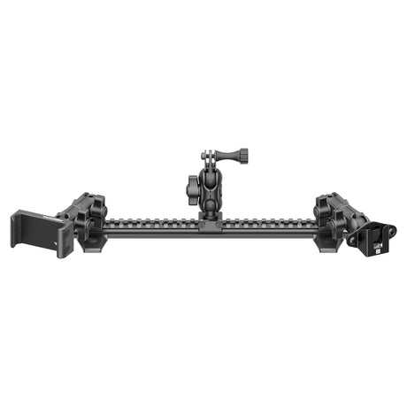 2010-2024 Toyota 4Runner Tackform Assault Track Picatinny Dash Bracket With 20LITE Phone, GoPro/Action Camera, & CB Mic Holder - Xtrusion Overland