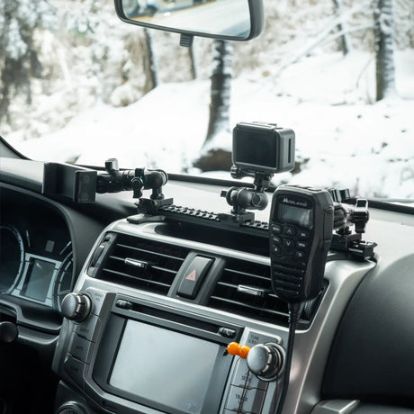2010-2024 Toyota 4Runner Tackform Assault Track Picatinny Dash Bracket With MagSafe Charging Phone Mount - Xtrusion Overland