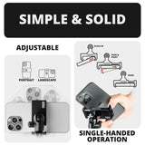 2010-2024 Toyota 4Runner Tackform Slim Track Dash Bracket With 20LITE Phone, GoPro & 2-in-1 CB Mic Holders - Xtrusion Overland