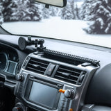 2010-2024 Toyota 4Runner Tackform Slim Track Dash Bracket With 20LITE Phone, GoPro & 2-in-1 CB Mic Holders - Xtrusion Overland