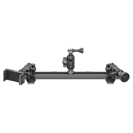 2010-2024 Toyota 4Runner Tackform Slim Track Dash Bracket With 20LITE Phone, GoPro & Midland MXT Magnetic Radio Holders - Xtrusion Overland