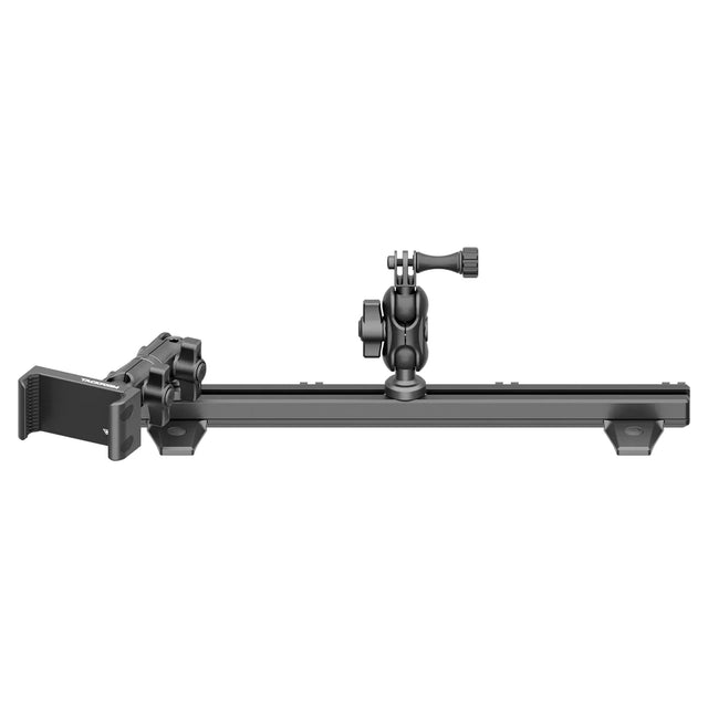 2010-2024 Toyota 4Runner Tackform Slim Track Dash Bracket With 20LITE Phone & GoPro/Action Cam Mounts - Xtrusion Overland