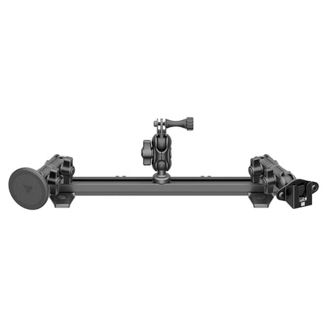 2010-2024 Toyota 4Runner Tackform Slim Track Dash Bracket With MagSafe Phone Mount, 2-in-1 CB Radio Microphone & GoPro/Action Camera Mount - Xtrusion Overland