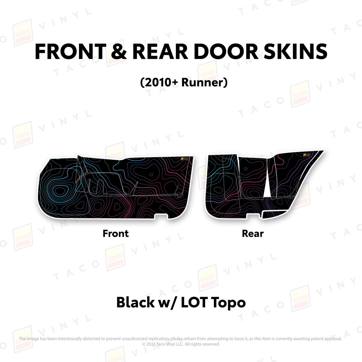 2010-24 4Runner Door Skins (Lower Section) - Xtrusion Overland