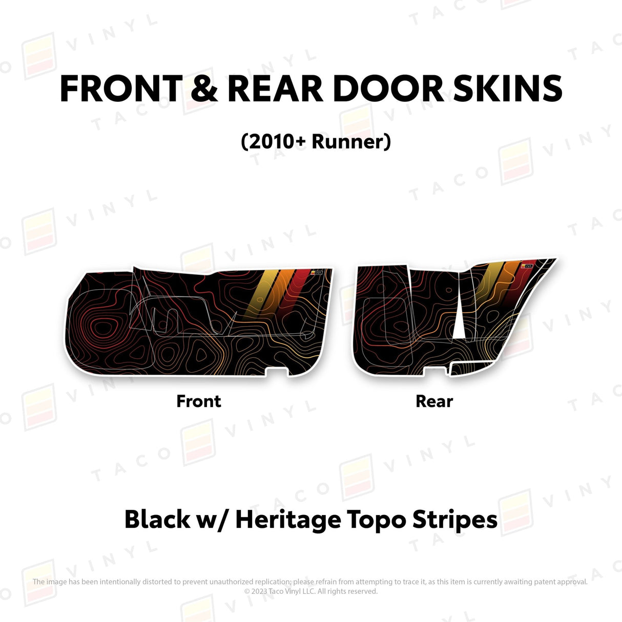 2010-24 4Runner Door Skins (Lower Section) - Xtrusion Overland
