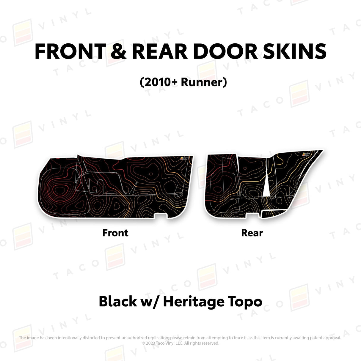 2010-24 4Runner Door Skins (Lower Section) - Xtrusion Overland