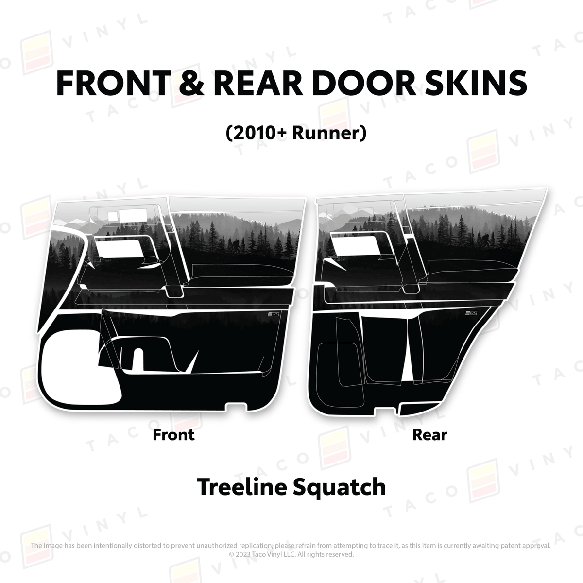 2010-24 4Runner Door Skins - Xtrusion Overland