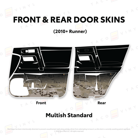 2010-24 4Runner Door Skins - Xtrusion Overland