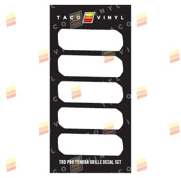 2014-2021 Tundra Grille Decals - Xtrusion Overland