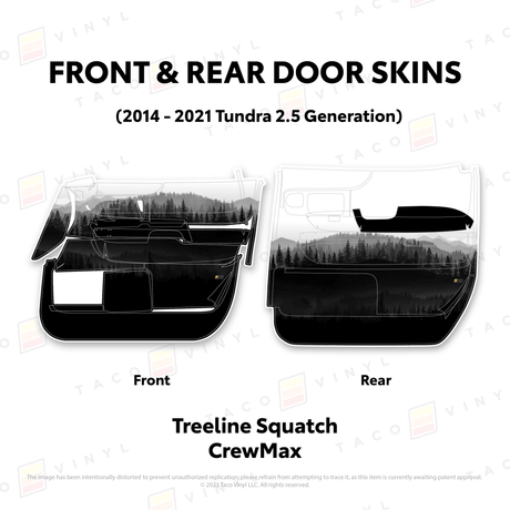 2014-21 Tundra Door Skins - Xtrusion Overland