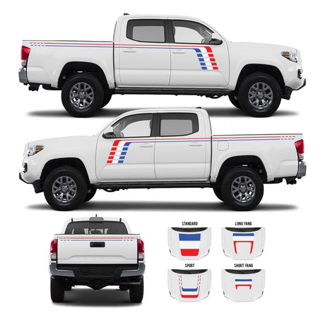 2016-2023 Tacoma Checkered Stripe Kit - Xtrusion Overland