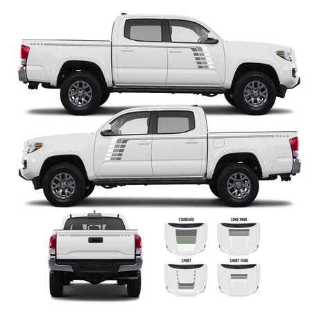 2016-2023 Tacoma Checkered Stripe Kit - Xtrusion Overland